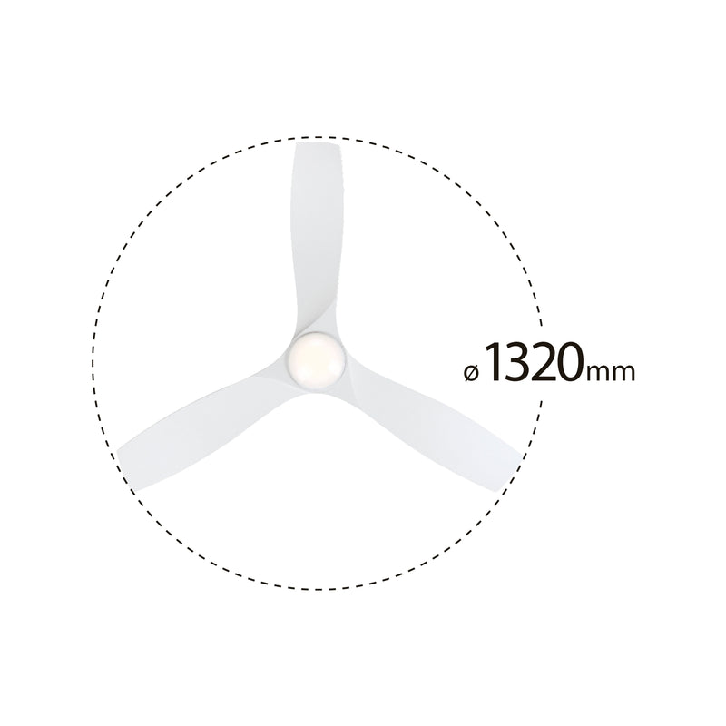 Mercator 132cm Aleno Ceiling Fan With 3 Blades