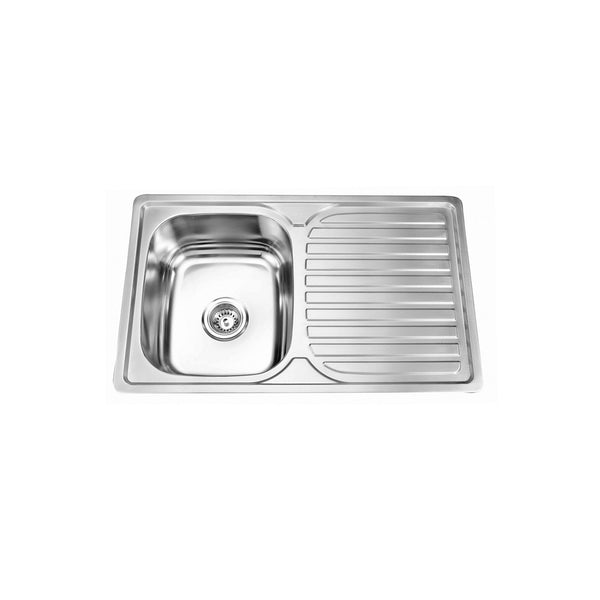 Picassi Perta100s Stainless Steel Single Bowl 1-Drain Sink