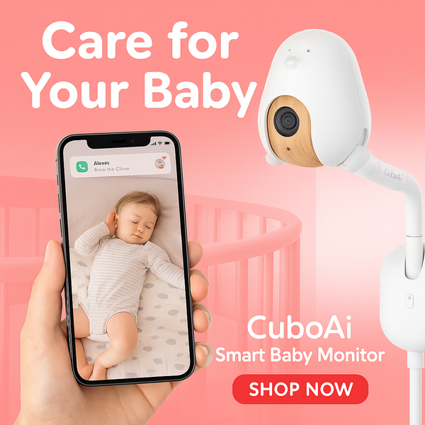 Cubo Ai Plus Smart Baby Monitor with Wall Mount