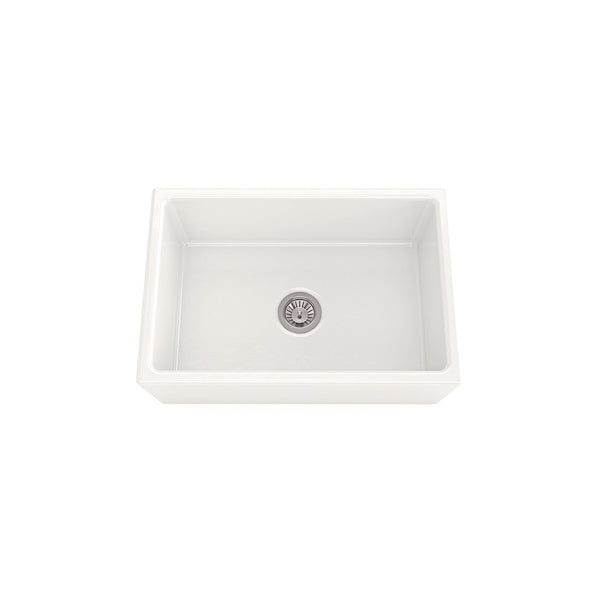 Sergio 755mm Junior Manor Plain Apron Single Ceramic Sink