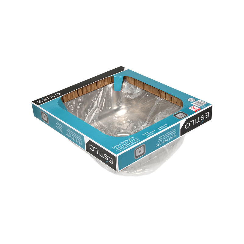 Estilo Single Bowl Sink Rectangular With Overflow Kit