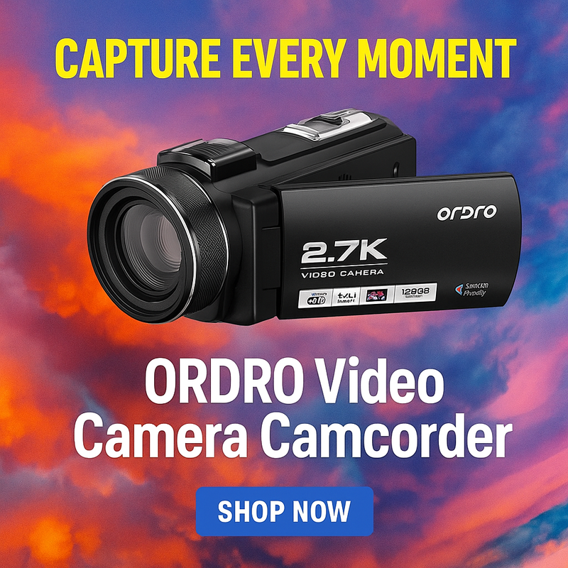 Ordro Video Camera Camcorder 2.7K Digital Camera