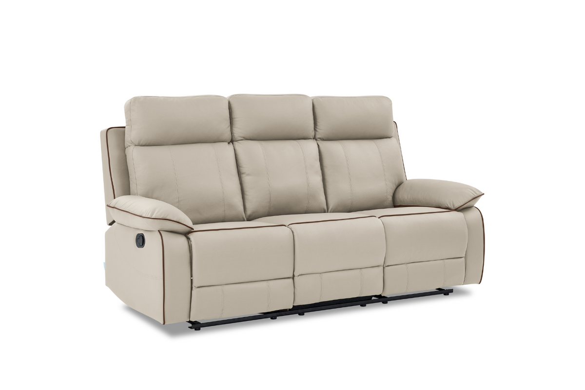 Air Leather Manual Reclining Sofa