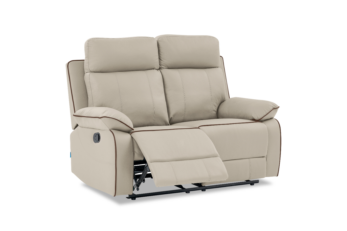 Air Leather Manual Reclining Sofa
