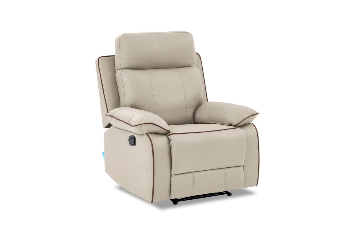 Air Leather Manual Reclining Sofa