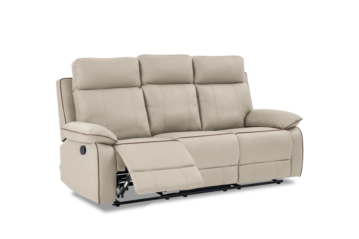 Air Leather Manual Reclining Sofa