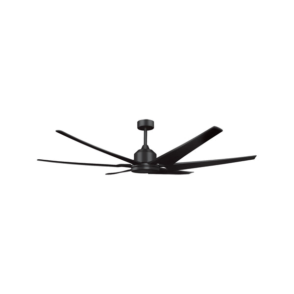 Brilliant 183cm Matte Black X Large Widespan Indoor Outdoor DC Ceiling Fan with Remote