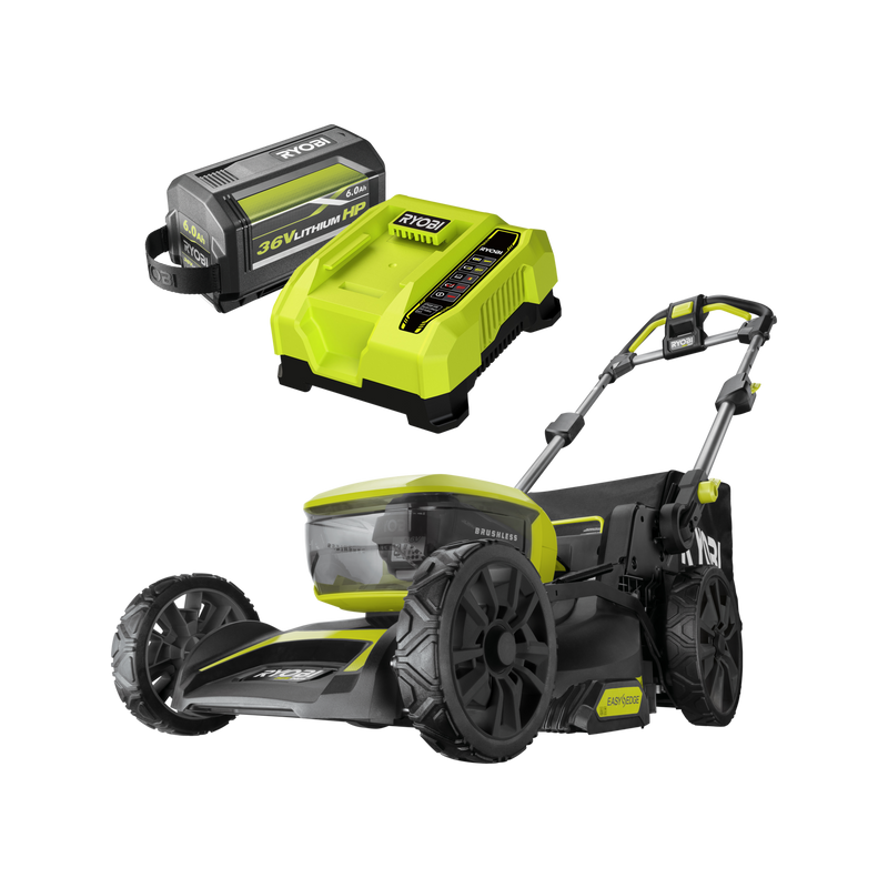 Ryobi 36V HP 46cm 6.0Ah Brushless Cordless Lawn Mower Kit