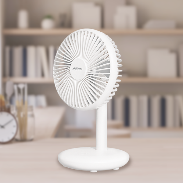 Mistral 15cm Rechargeable Table Fan