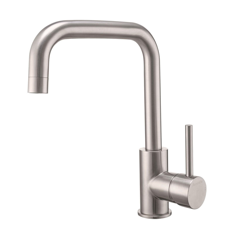 Mondella Resonance Stainless Steel Square Sink Mixer - Suitable for Unequal / Mains Pressure