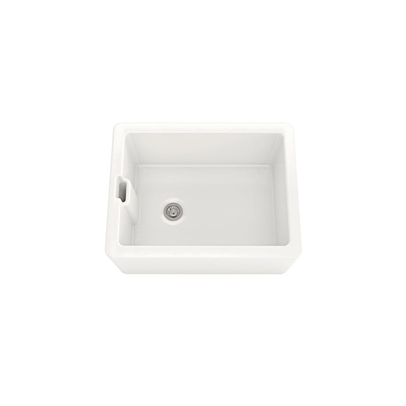 Sergio 595 x 455mm Butler Bungalow Single Ceramic Sink