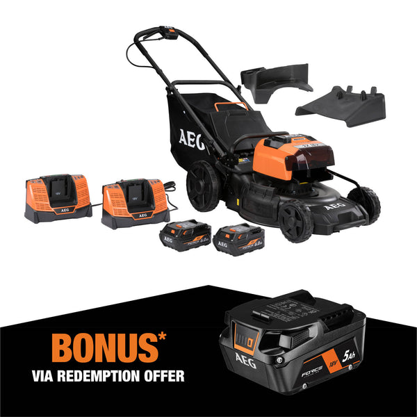 AEG 2x18V (36V) 18” FUSION Lawn Mower Kit