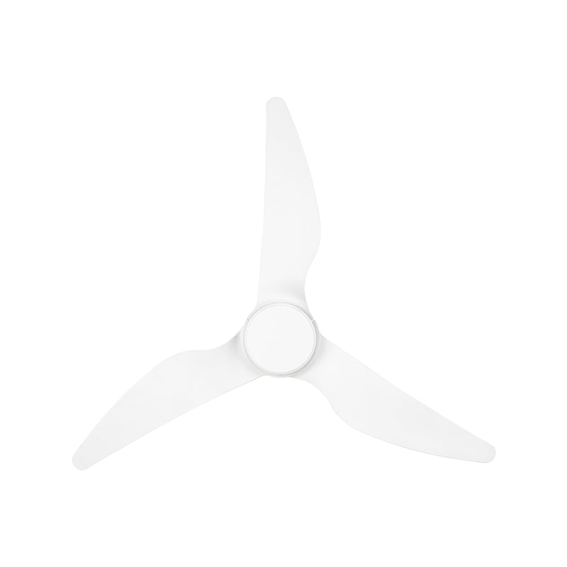 Brilliant 122cm White Supra AC Low Ceiling Hugger Fan