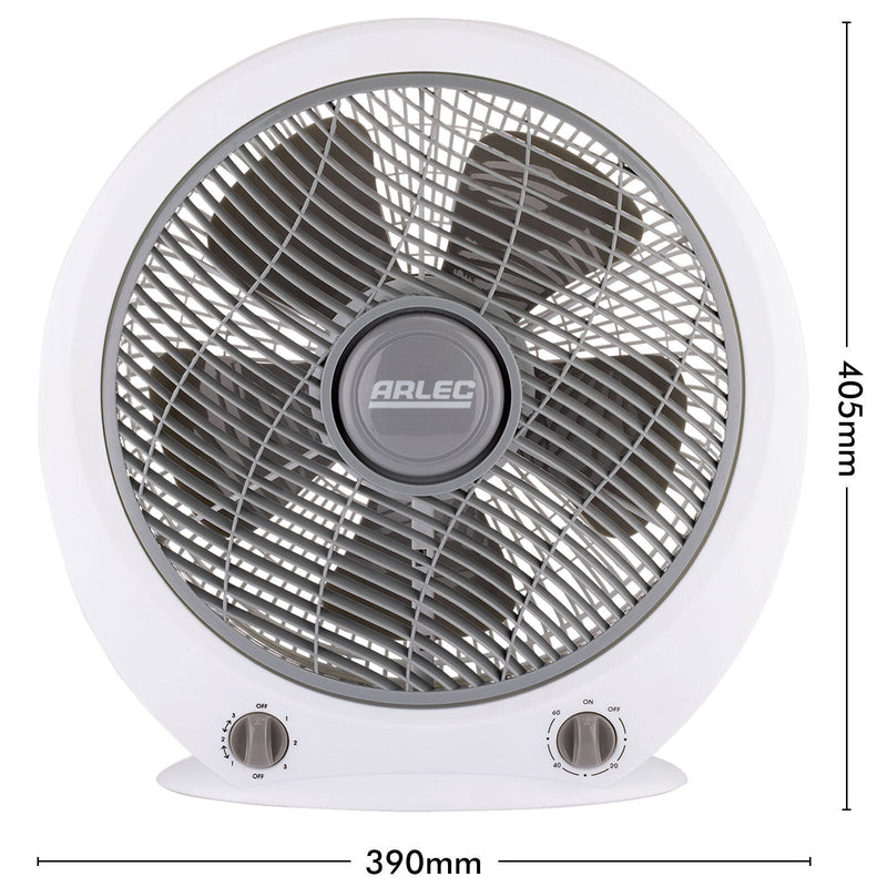 Arlec 30cm White Box Fan