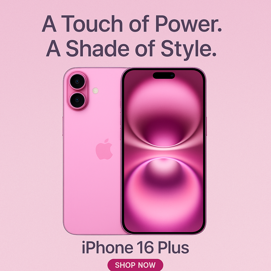 Apple iPhone 16 Plus 128GB (Pink)
