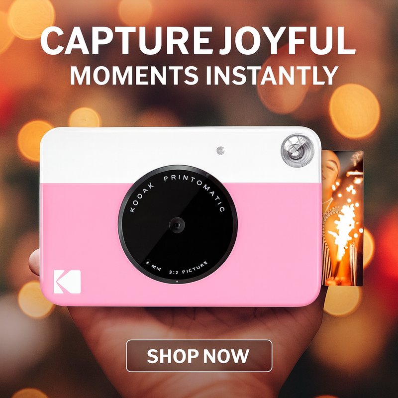 Kodak PRINTOMATIC Digital Instant Print Camera - Pink