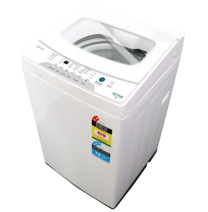 Midea Washing Machine Top Load 5.5kg & Air Vented Dryer 7kg Combo