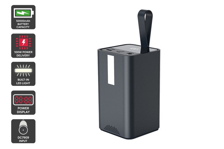 Original feature image — Kogan EnergyMax 50000mAh 100W PD Power Bank with Built-in LED Light