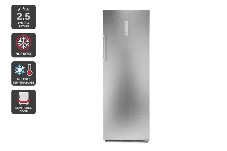 Original feature image — Kogan 238L Upright Frost Free Fridge & Freezer (Stainless Steel)