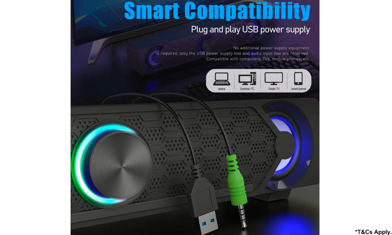 Smalodi Mini PC LED Soundbar