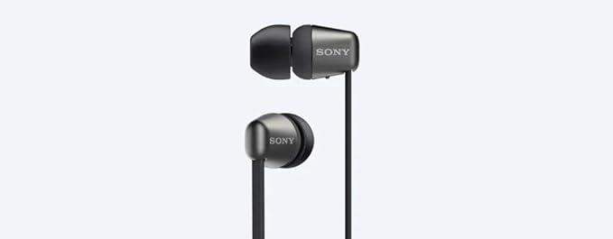 Sony WI-C310 Bluetooth Wireless in-Ear Headphones with Mic, up to 15h Battery Life, Black