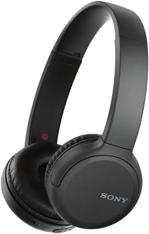 Sony WH-CH510 Wireless On-Ear Headphones, Black (WHCH510/B) with Hardshell Headphone Case Bundle (2 Items)