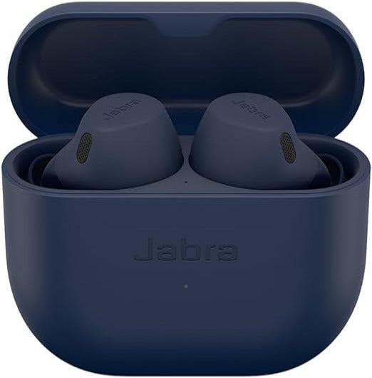 Jabra Elite 8 Active Wireless in-Ear Bluetooth Earbuds with Adaptive Hybrid Active Noise Cancellation and 6 Built-in Microphones, Water and Sweat Resistant - Navy