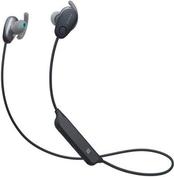 Sony WI-SP600N Black Premium Waterproof Bluetooth Wireless Extra Bass Sports in-Ear 6 Hr of Playback Headphones/Microphone (International Version)