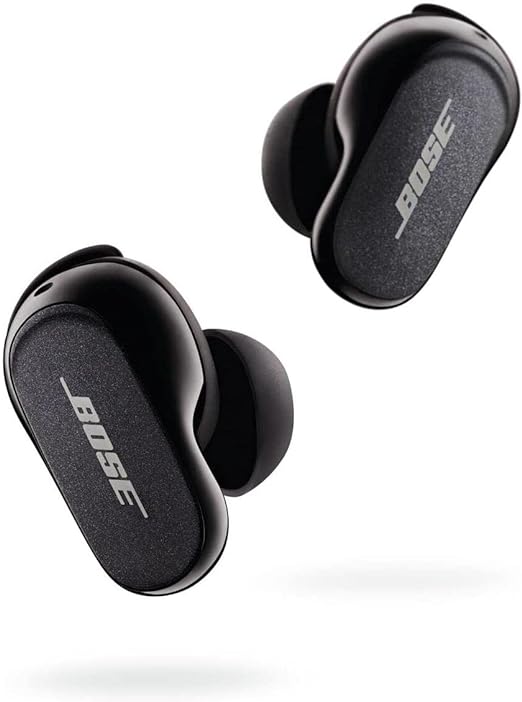 Bose QuietComfort Earbuds II, Wireless, Bluetooth, World’s Best Noise Cancelling in-Ear Headphones with Personalized Noise Cancellation and Sound – Triple Black