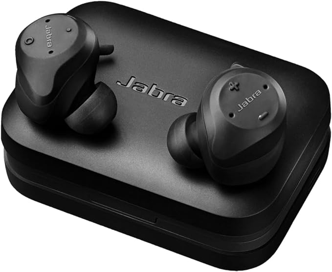 Jabra Elite Sport Earbuds “ Wireless Earphones with Integrated Fitness App for Calls and Music “ Black