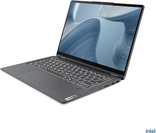 Lenovo IdeaPad Flex 5 14IAU7 Laptop, 14-inch, 16GB RAM, 512GB SSD, Intel Core i7-1255U, Intel Iris Xe Graphics, Windows 11 Home, Storm Grey, 82R700JRAU