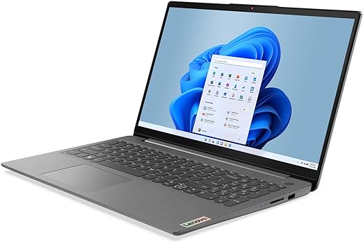 Lenovo IdeaPad 3 15IAU7 Laptop, 15.6-inch FHD, 8GB RAM, 512GB SSD, Intel Core i5-1235U, Intel Iris Xe Graphics, Windows 11 Home, Arctic Grey, 82RK00XFAU