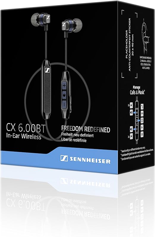 Sennheiser CX 6.00BT Wireless In-Ear Bluetooth Headphone