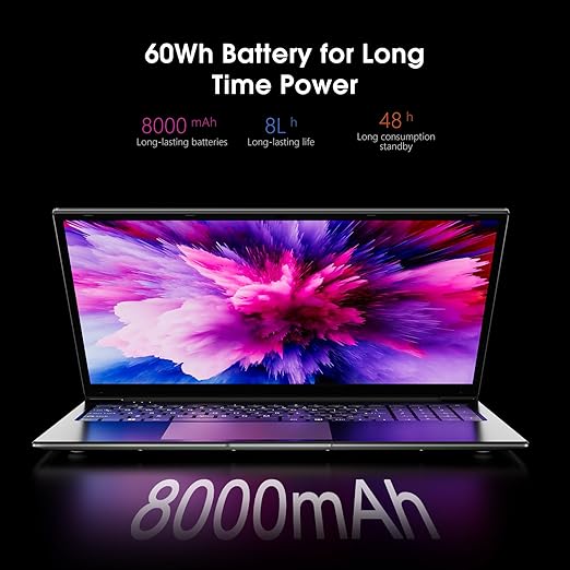 SGIN Laptop 17.3-inch Full HD 1920 x 1080 IPS Display, Intel Core i3-5005U Processor, 4GB RAM 128GB ROM, Windows 11 Home, Dual Band 5GHz WiFi, Long Battery Life, 2 * USB, Bluetooth, 512GB Expansion