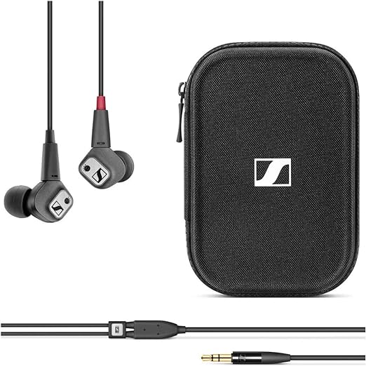 Sennheiser IE 80 S Adjustable Bass Earbud Headphone, Black