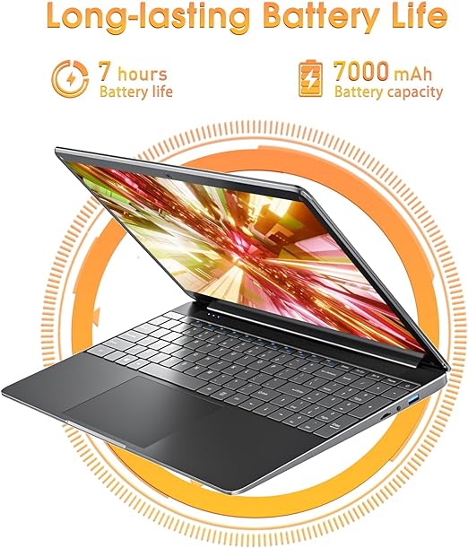 SGIN 15.6 Inch Laptop Computer, 8G RAM 512GB SSD, Windows 11 Home, 1366 * 768 Display, Bluetooth 4.2, Support 2.4G/5G WiFi, 7.6V / 7000mAh, Long Battery Life, College Laptops