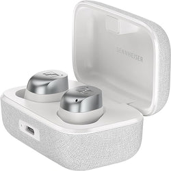 Sennheiser MOMENTUM True Wireless 4 Smart Earbuds with Bluetooth 5.4, Crystal-Clear Sound, Comfortable Design, 30-Hour Battery Life, Adaptive ANC, LE Audio and Auracast - White Silver