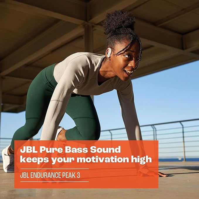 JBL Endurance Peak 3 TWS Sports Earbuds, White