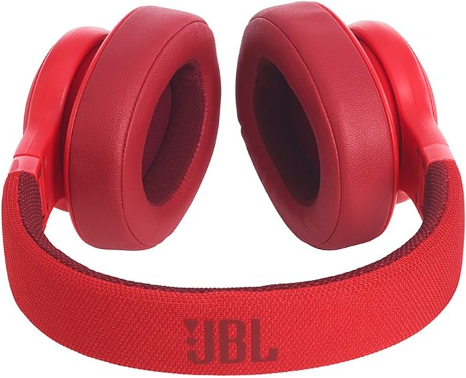 JBL E55BT Over-Ear Wireless Headphones Red