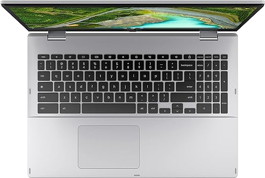 ASUS Chromebook CX1 Laptop, 15.6-inch, Chrome OS, Intel Celeron N5100 Processor, 64GB SSD, 8GB RAM, Intel® UHD Graphics Graphics, Silver, CX1500CKA-EJ0076