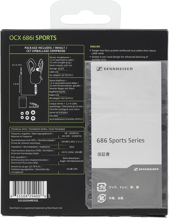 Sennheiser OCX 686i Sports Headphones for iOS