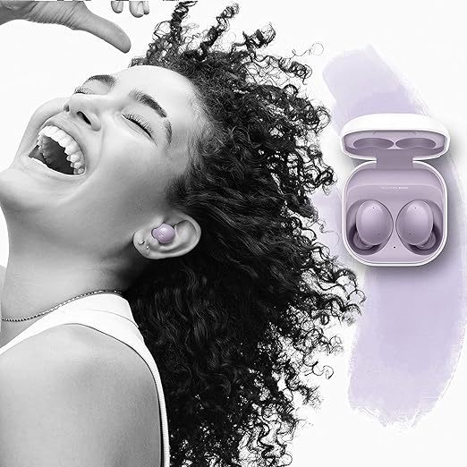 Samsung Galaxy Buds 2 Active Noise-Canceling True Wireless in-Ear Headphones Lavender