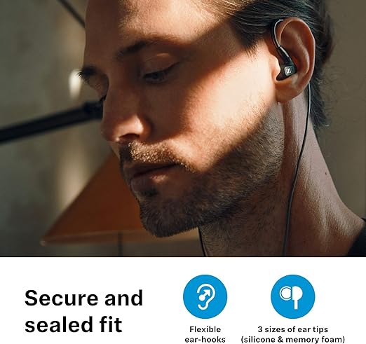 Sennheiser IE 300 In-Ear Audiophile Headphones, Black