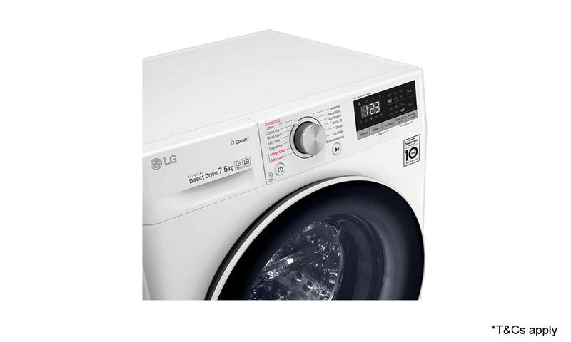 LG 9kg Front Load Washing Machine with Steam and AI Direct Drive Motor