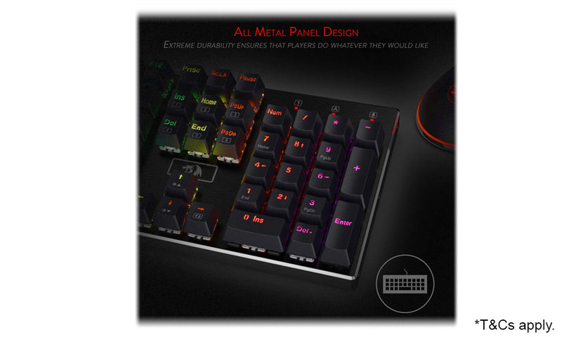 Redragon RGB LED Backlit Wired Mechanical Gaming Keyboard
