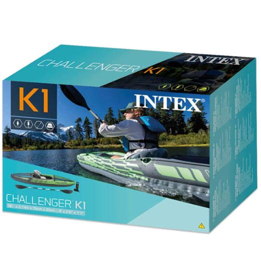 Intex Challenger Inflatable Kayak with Aluminum Oars and Hand Pump