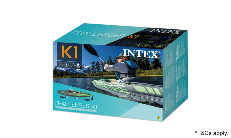 Intex Challenger Inflatable Kayak with Aluminum Oars and Hand Pump