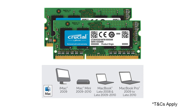 Crucial 8GB Kit RAM for Mac