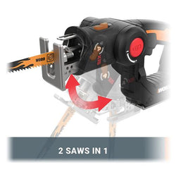 WORX 20V Cordless AXIS Multi-Purpose Reciprocating JigSaw Skin